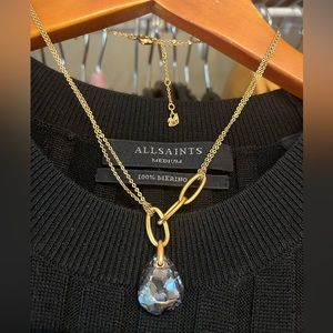 Swarovski gold chain with pendant